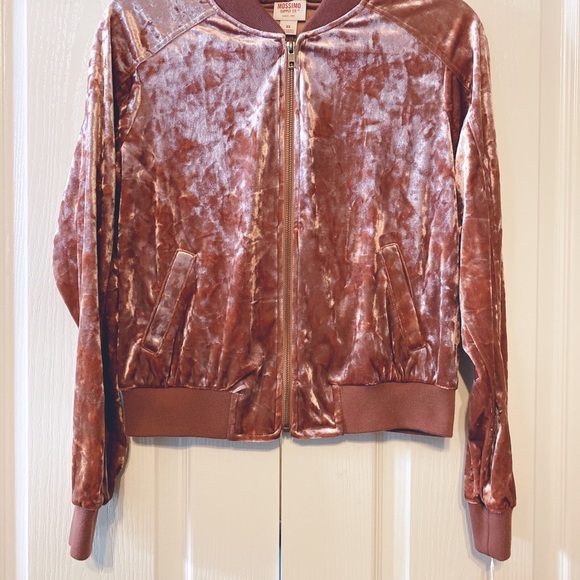 Bomber Jacket Plush Plum Mossimo size XS - Picture 2 of 11